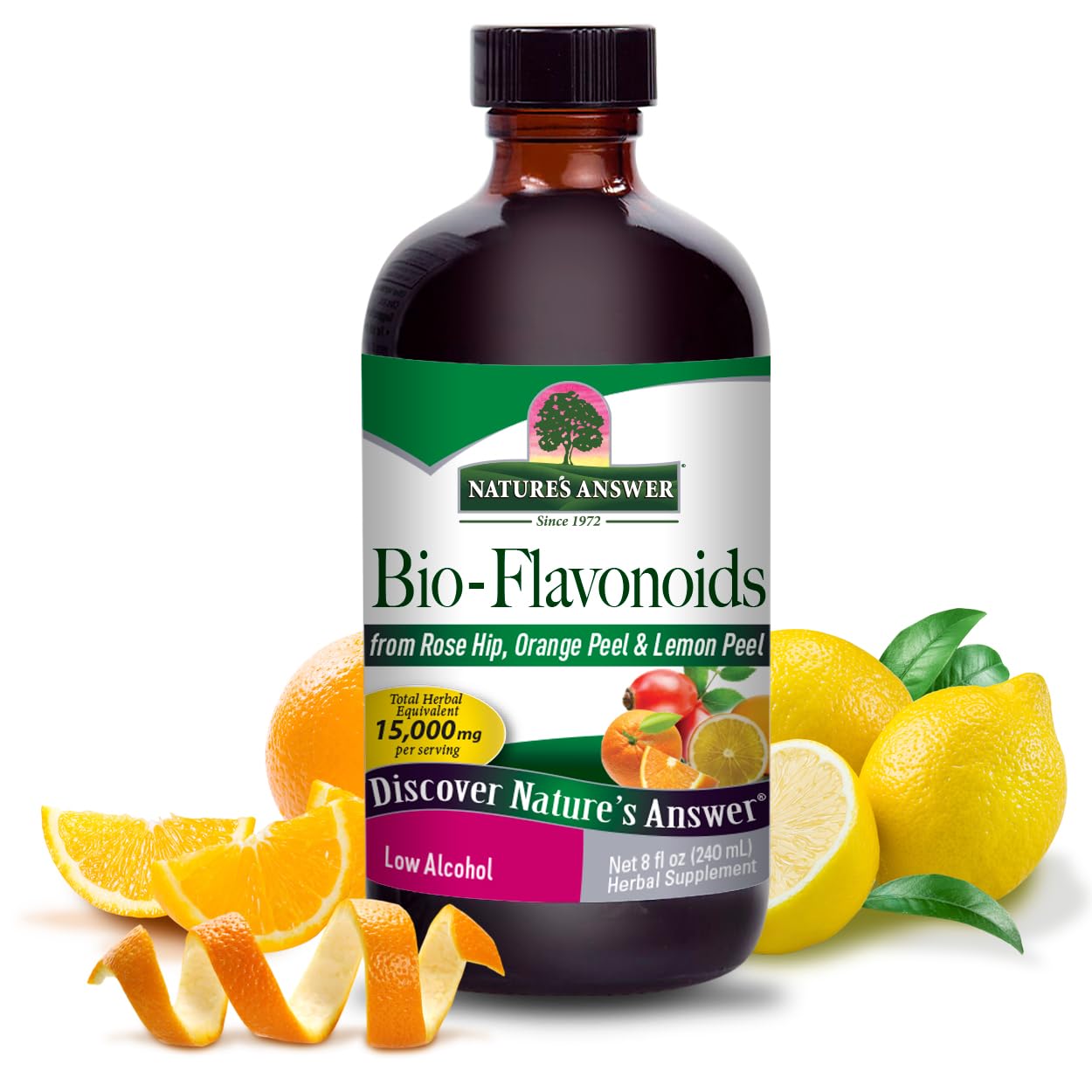 Nature's Answer Bio-Flavonoids and Rose Hips with Organic Alcohol, 8-Fluid Ounces