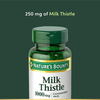 Thumbnail for Nature's Bounty Milk Thistle 1000mg, Herbal Health Supplement, Daily Supplement, Gluten Free, Rapid Release Softgels, 50 Ct