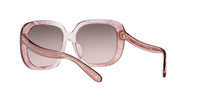 Thumbnail for Coach HC8323U Universal Fit Sunglasses, Transparent Pink Ombre/Brown Pink Gradient, 56 mm