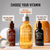 Thumbnail for JUMISO All Day Vitamin Serum, Brightening & Balancing Facial Serum, Gift, Vitamin C, A, B, D, E , Serum with Vitamin, Korean Skincare, Skin brightening, soothing, Vegan serum, Vitamin tree extract 86.14%, Niacinamide 20,000ppm,1.01 fl oz (serum)
