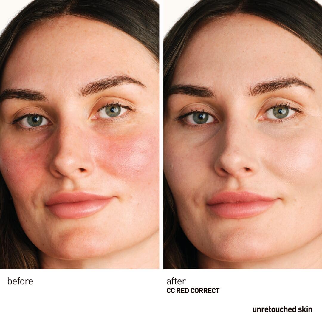 Erborian CC Red Correct - Skincare-First Green Color Corrector with Centella Asiatica, Illuminating Color Corrector with Redness Coverage & SPF 25 - Cica, Korean Skincare, 1.5 Oz