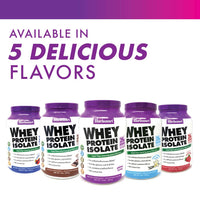 Thumbnail for BlueBonnet Nutrition Whey Protein Isolate Powder From Grass Fed Cows, 26g of Protein, No Sugar Added, Gluten & Soy free, kosher Dairy, 2 Lbs, 28 Servings, French Vanilla Flavor