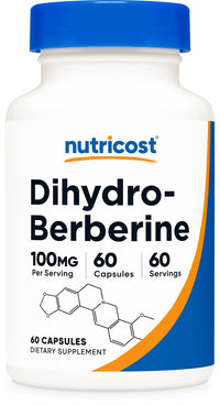 Thumbnail for Nutricost Dihydroberberine Capsules (100mg, 60 Capsules) - More Bioavailable Metabolite of Berberine