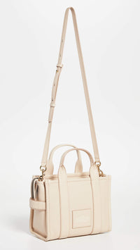 Thumbnail for Marc Jacobs Women's The Leather Small Tote Bag, Twine, Tan, One Size