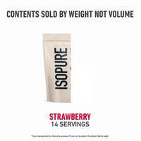 Thumbnail for Isopure Low Carb 100% Pure Whey Isolate Protein Powder, Lactose Free, Gluten Free, With Vitamins, Strawberry, 25g Protein Per Serving, 1 Lb, 14 Servings (Packaging May Vary)