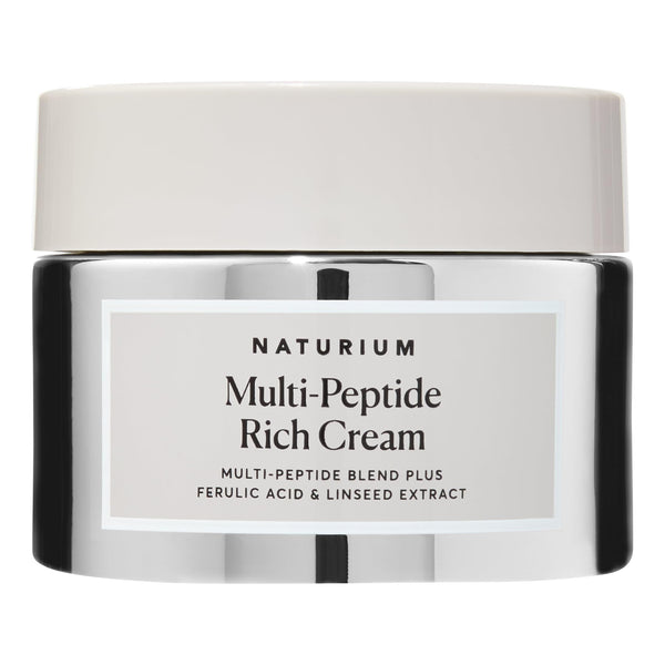 Naturium Multi-Peptide Rich Cream, Hydrating & Nourishing to Help Appearance of Fine Lines & Wrinkles, Vegan & Cruelty-Free, 1.7 oz