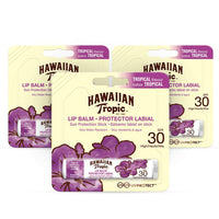 Thumbnail for Hawaiian Tropic Lip Balm Pack of 3 – Sunscreen Lip Balm SPF 30, Tropical Flavor, 4 g