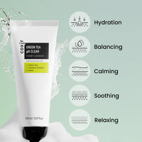 Thumbnail for coxir GREENTEA PH CLEAR FOAM CLEANSER 5.07 Fl Oz l Low pH Formula Facial Washes with Gentle Exfoliating l deep cleanses pores and remove dead skin cells on skin,Korean skincare