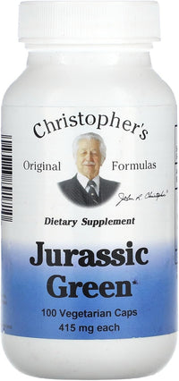 Thumbnail for Christopher's Jurassic Green - 415 mg - 100 Vegetarian Capsules