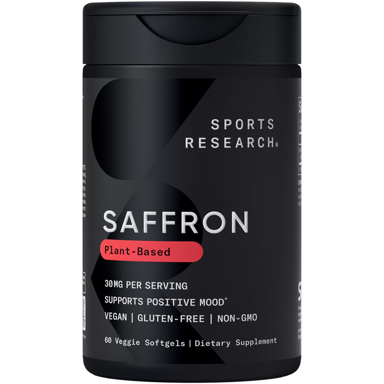 Sports Research® Stress Support Pack - Pure Saffron Supplement, 30 mg + Double Strength L-Theanine Supplement + Vitamin D3 + K2 5000 IU