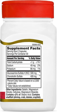 Thumbnail for 21st Century Glucosamine Chondroitin 250/200mg - Original Strength, 60 Count