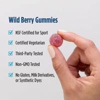 Thumbnail for Nordic Naturals Vitamin D3 Gummies Sport, Wild Berry - 120 Gummies - 1000 IU Vitamin D3 - NSF Certified - Healthy Bones, Mood & Immune System Function - Non-GMO - 120 Servings