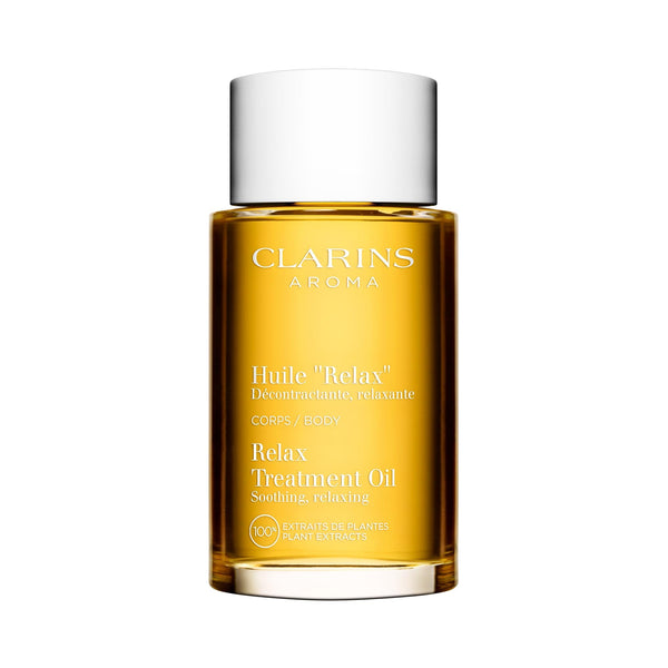 CLARINS Relax Body Treatment Oil | Relaxes, Moisturizes and Soothes Aching Muscles | Relieves Stress and Fatigue | Nourished & Comfortable Skin After The First Use* | Natural 100% Plant Extracts