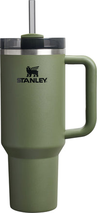 Thumbnail for Stanley Quencher H2.0 Tumbler with Handle and Straw 40 oz | Flowstate 3-Position Lid | Cup Holder Compatible for Travel | Insulated Stainless Steel Cup | BPA-Free | Dried Pine