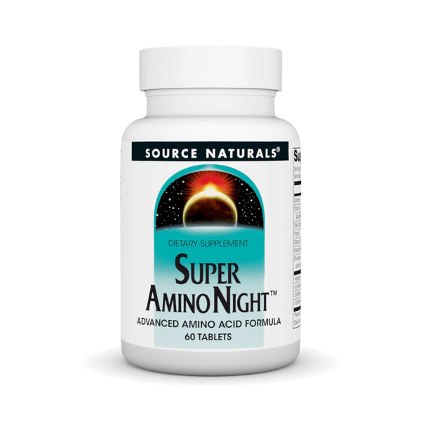 Source Naturals Super Amino Night - Advanced Amino Acid Formula - 60 Capsules
