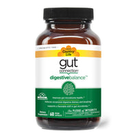Thumbnail for Country Life Gut Connection Digestive Balance – Prebiotic & Digestive Enzyme Supplement for Gut Health, Bloating Relief, and Improved Bowel Movements – Gluten-Free, Vegan, Non-GMO, 60 Capsules