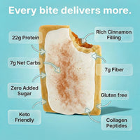 Thumbnail for Legendary Foods 22g Protein Pastry 0g Added Sugar, Low Carb, Gluten Conscious, Keto Snack, Ideal for Glucose Management, Includes Whey Protein Isolate, 8 Pack Frosted Cinnamon