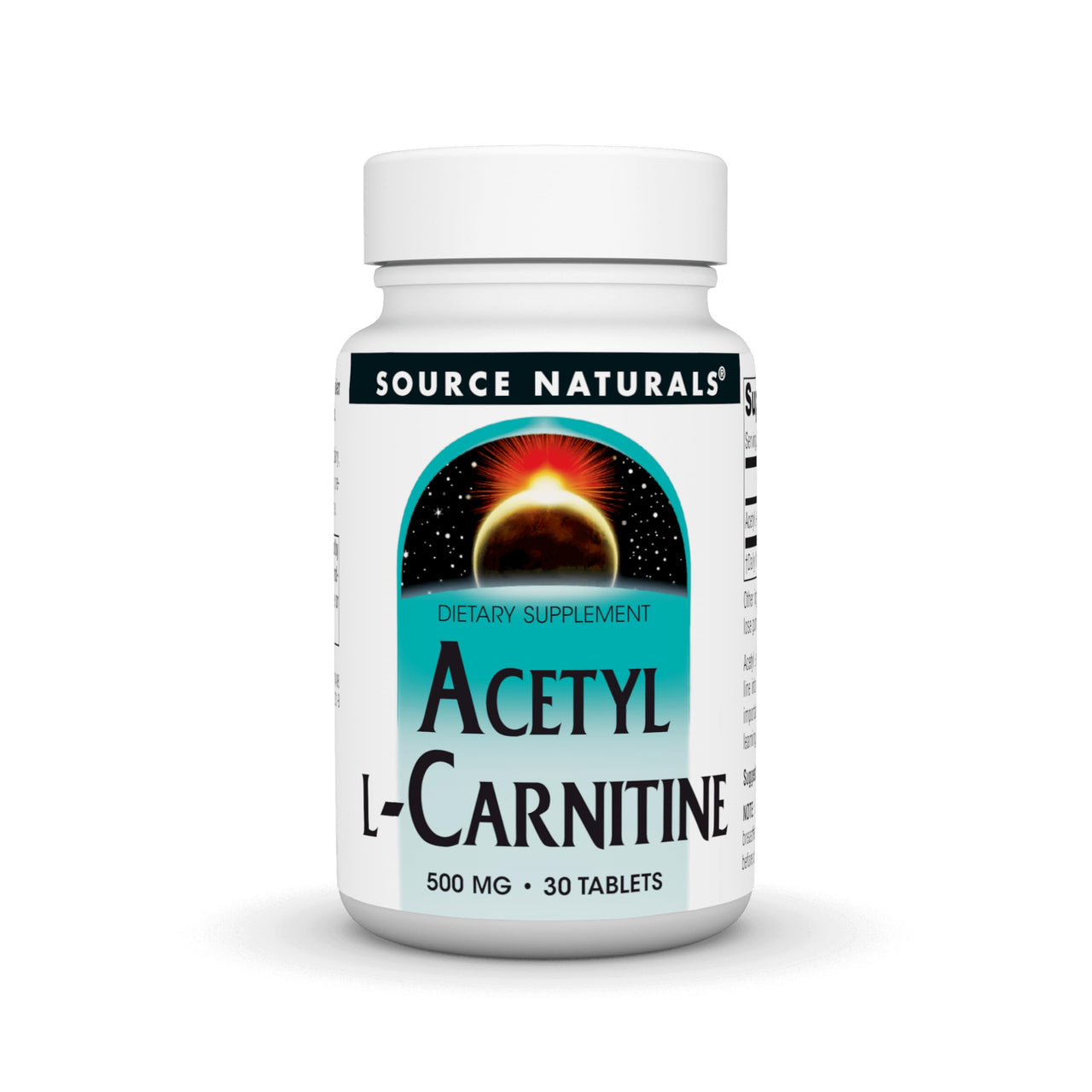 Source Naturals Acetyl L-Carnitine, 500mg, 30 Tablets