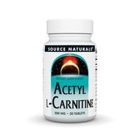 Thumbnail for Source Naturals Acetyl L-Carnitine, 500mg, 30 Tablets