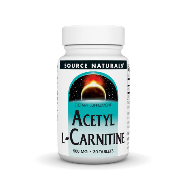 Source Naturals Acetyl L-Carnitine, 500mg, 30 Tablets