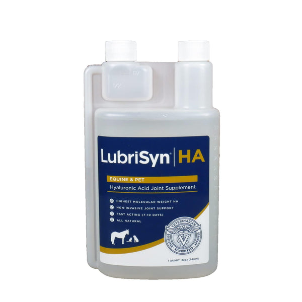 Image 1 of LubriSynHA Hyaluronic Acid Hip & Joint Care Supplement for Dogs, Cats & Horses – Liquid Oral HA for Pets – Joint Support Supplement Promotes Mobility, Flexibility, Cartilage Health & Comfort – 32oz