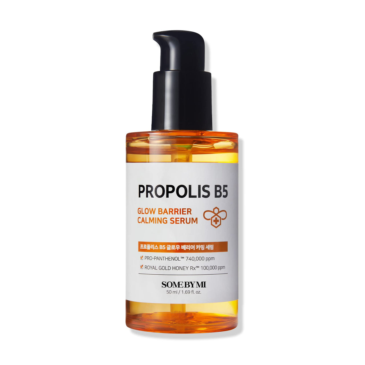 SOME BY MI Propolis B5 Glow Barrier Calming Serum / 1.69Oz, 50ml / Brightening and Calming Effect/Oiliness Control, Skin Radiance and Preventing Breakouts/Facial Skin Care