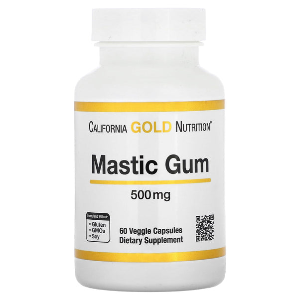 California Gold Nutrition Mastic Gum, 500 mg, 60 Veggie Capsules