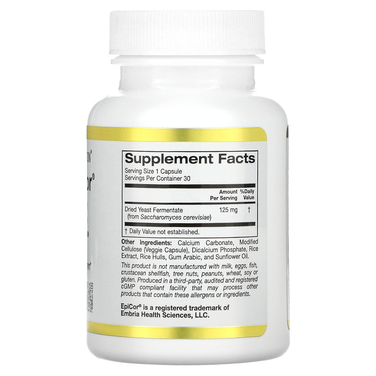 Children's Epicor, 125 mg, 30 Veggie Capsules, California Gold Nutrition