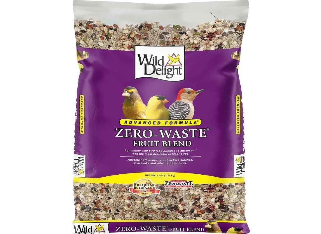 Wild Delight Zero-Waste Fruit Blend Bird Food, 5 Lb