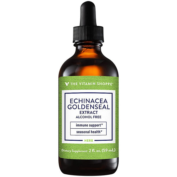 The Vitamin Shoppe Echinacea Goldenseal Extract - Seasonal Immune Support | Traditional Herbal Wellness | 100 Capsules | Year-Round