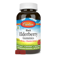 Thumbnail for Carlson - Black Elderberry Gummies, with Vitamin C & Zinc, Immune Support, 120 Gummies