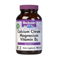 Thumbnail for Bluebonnet Nutrition Calcium Citrate Magnesium Plus Vitamin D3 Caplets, Bone Health & Muscle Relaxation, Non GMO, Gluten, Soy & Milk Free, Kosher, White, 90 Count
