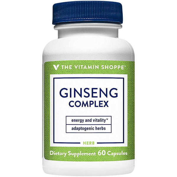 Image 1 of The Vitamin Shoppe Ginseng - Energy Support, Mental Clarity & Adaptogenic Wellness (60 Capsules)