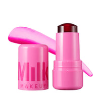 Thumbnail for Milk Makeup Cooling Water Jelly Tint – Long-Lasting Sheer Lip + Cheek Stain with Firming Vegan Collagen + Hydrating Aloe – Transfer Proof, Buildable Lip Tint + Blush – Burst (Poppy Pink), 0.17 oz