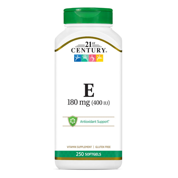 21st Century E 400 I.U. (Dl-Alpha) Softgels, 250-Count