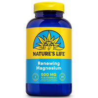 Thumbnail for Natures Life Renewing Magnesium 500 mg - Citrate, Malate, Oxide Plus Vitamin B-6 - Muscles and Nerves Support - Lab Verified (250 Servings, 250 VegCaps)