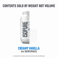 Thumbnail for Isopure Zero Carb 100% Pure Whey Isolate Protein Powder, Gluten Free, with Vitamins, Creamy Vanilla, 25g Protein Per Serving, 3 Lbs, 44 Servings (Packaging May Vary)