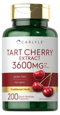 Thumbnail for Carlyle Tart Cherry Extract Capsules | 200 Count | Non-GMO and Gluten Free Formula | Traditional Herb Supplement