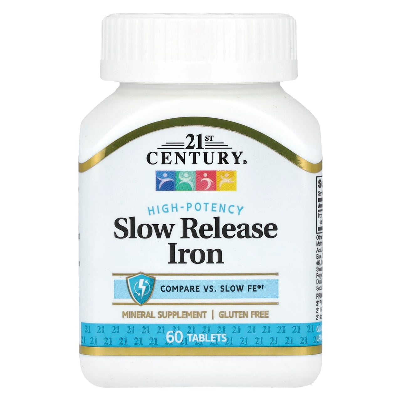 21st Century Slow Release Iron Tablets, 60 Count