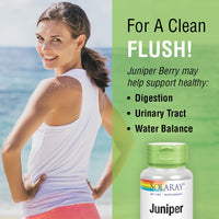 Thumbnail for SOLARAY Juniper Berry 450 mg | Healthy Digestion, Cleansing & Water Balance Support | Antioxidant Activity | 100 VegCaps