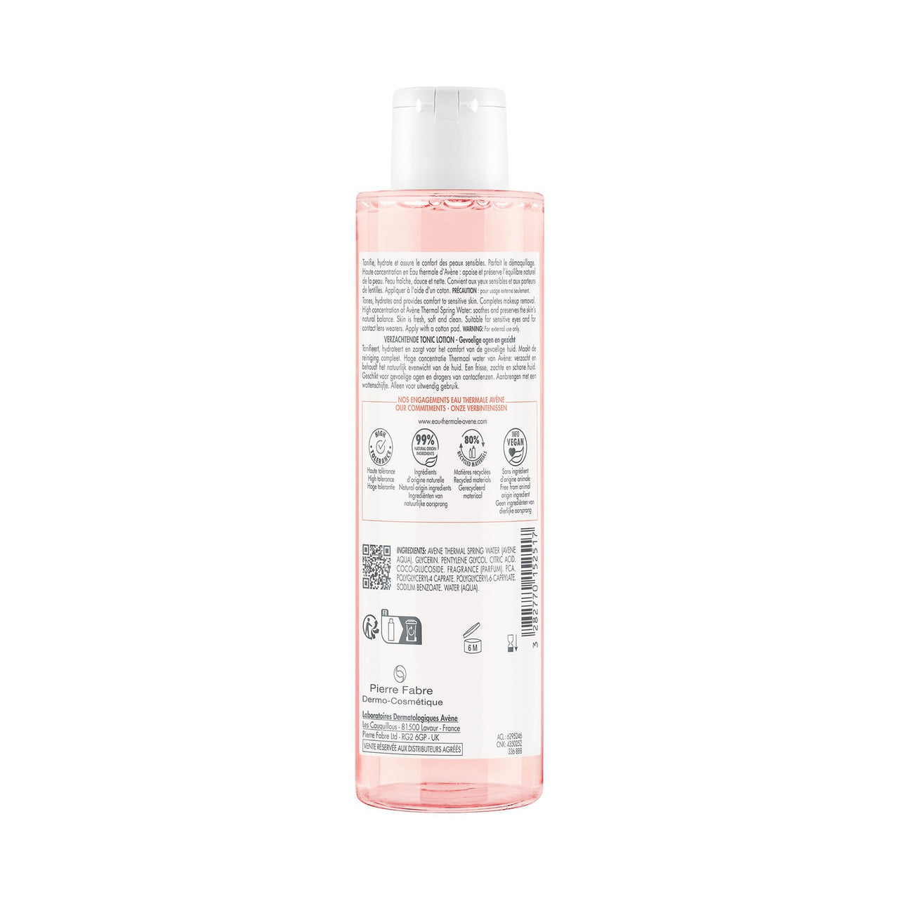 Avène Soothing Toning Lotion, Oil-Free Bi-Phase Toner, Alcohol-Free, 6.7 Oz