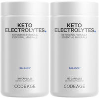 Thumbnail for Codeage Keto Electrolytes Supplement – Vegan Electrolyte Tablets w Magnesium, Potassium, Calcium & Salt - Electrolyte Powder Salt Pills & Drink Hydration Supplements – Non-GMO, Keto Diet - 2 Pack