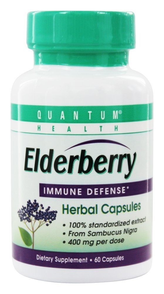Quantum Health Elderberry Extract 400mg - 60 caps, 5 Pack