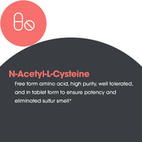 Thumbnail for Allergy Research Group NAC Supplement - N-Acetyl-L-Cysteine, Glutathione Precursor, Supports Immune Function, Healthy Mucus Clearance, Free Form Amino Acid, Hypoallergenic - 120 Count