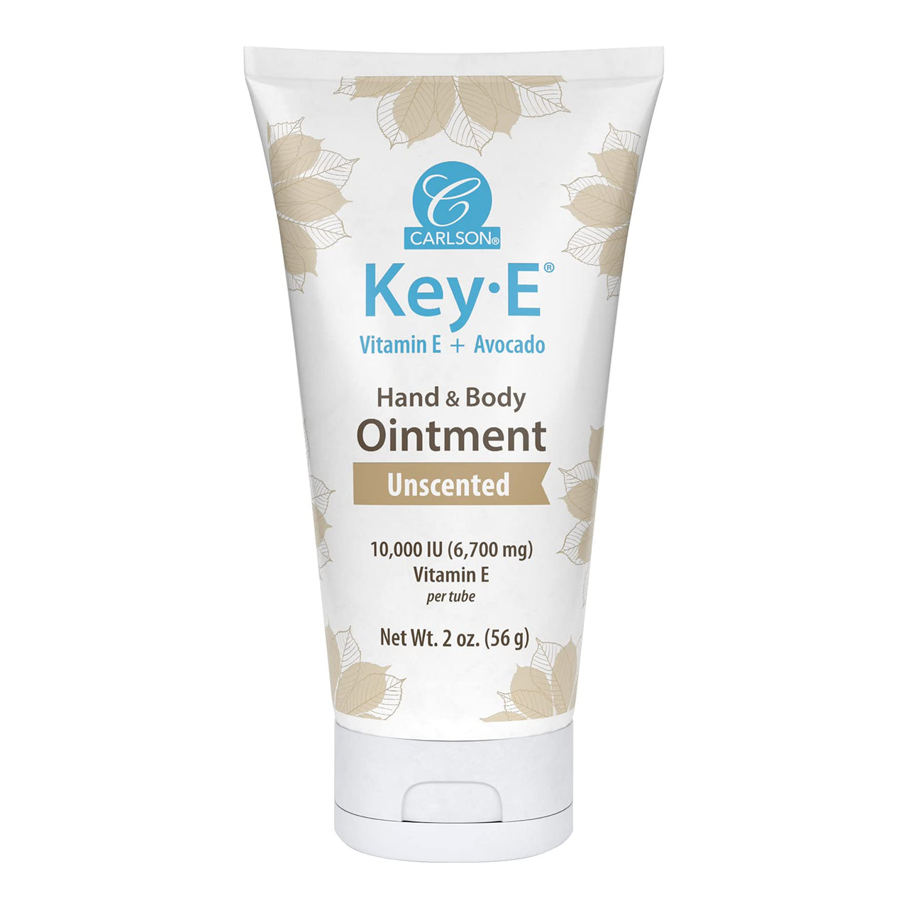 Carlson - Key-E Ointment, For Dry & Rough Skin, 10000 IU (6700 mg) Avocado, Coconut Oil, Beeswax, Vitamin E, Unscented, 2 oz