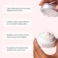 Thumbnail for Wonderskin Purevoc Eye Cream for Dark Circles and Puffiness 0.5 Oz - Under Eye Cream for Women and Men with Mango & Shea Butter, Squalane - Fragrance-Free