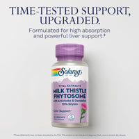 Thumbnail for SOLARAY Milk Thistle Phytosome with Artichoke, Dandelion, and Ginger - Milk Thistle Extract Supplying 15% Silybin - Liver Supplement - 60-Day Guarantee, Lab Verified - 30 Servings, 30 VegCaps