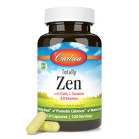 Thumbnail for Carlson - Totally Zen, GABA, L-Theanine & B Vitamins, Healthy Mood, Promotes Calmness & Mental Clarity, 120 Capsules