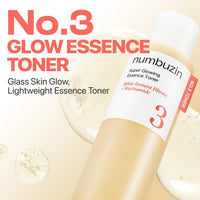 Thumbnail for numbuzin No.3 Super Glowing Essence Toner, Fermented Toner for Skin Glow & Texture, Bifida, Niacinamide, Hydrating, Radiance-Boosting Essence, Zero Pore Care, 6.76 fl oz (200ml)