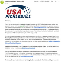 Thumbnail for Professor Pickleball PREMO40 Outdoor Pickleball Balls - Tournament Grade USAPA Approved Pickleball Balls - 4 Pack of pickleballs, 12 Pack, 36 Pack, 100 Pack